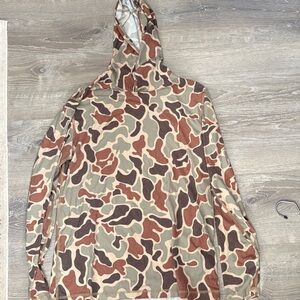 Men’s Orvis light weight Medium Camouflage Hoodie fishing hunting